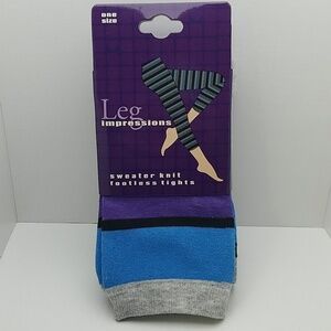 Leg Impressions One Size Sweater Knit Footless